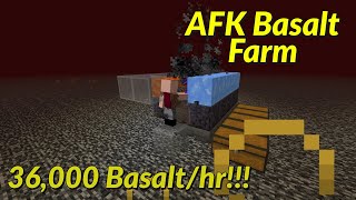 EASIEST AFK Basalt Farm Tutorial 36000 Basalthr  Best Easiest Minecraft 117 Farms [upl. by Raffin817]