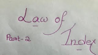 Laws of indices ICSE CBSEWBBSE CLASS 9TH MATHS [upl. by Phonsa431]