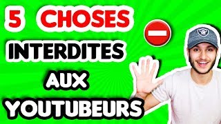 LES 5 CHOSES A NE PAS FAIRE QUAND ON EST YOUTUBEUR ⛔️ [upl. by Justin]