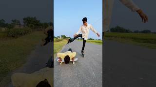 Skating Stunt Showcase Unbelievable Power Slides Revealed 🛼🔥 skating rollerskating shorts [upl. by Consalve]