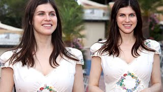 Alexandra Daddario at Filming Italy 2024 red carpet event [upl. by Levitt]