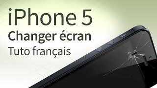 Tutoriel iPhone 5 changer écran LCD  vitre LCD démontage  rémontage français [upl. by Zzabahs]