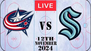 NHL LIVE Seattle Kraken vs Columbus Blue Jackets 12th November 2024 Full Game Watch Along [upl. by Ellerahs]