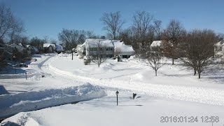 East Coast Snowstorm Time Lapse 22  24 January 2016 [upl. by Mannos]