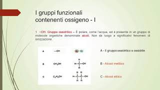 I gruppi funzionali dellOssigeno [upl. by Vel772]