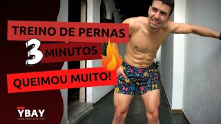 Treino 3 minutos para pernas INCRÍVEIS em casa [upl. by Leigha]