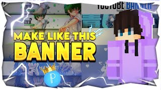 Creating an Anime Banner for Your YouTube Channel  Minecraft Banner Tutorial [upl. by Yrtneg7]