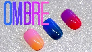 How To Ombre With Gel Polish  Ombre Nail Art Tutorial [upl. by Auqinu294]