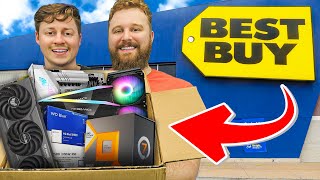 Building a Gaming PC at Best Buy Challenge [upl. by Rubin559]