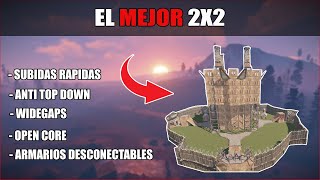 EL MEJOR 2X2 DE RUST  Clan Base  Open Core  Wide Gap  TUTORIAL BASE 2023  Rust Base Design [upl. by Umberto]