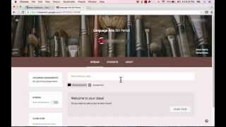 Google Classroom Tutorial [upl. by Hgielra]