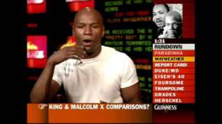 Mayweather Jr gets berated with Pacquiao questions on ESPN [upl. by Navanod]