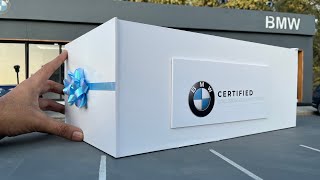 Mini BMW Luxury Car Delivery at Miniature BMW Dealership  118 Scale Diecast Model Car [upl. by Yboc471]