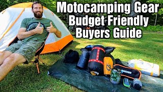 Motorcycle Camping Gear  2024 Budget Friendly Buyers Guide [upl. by Anica]