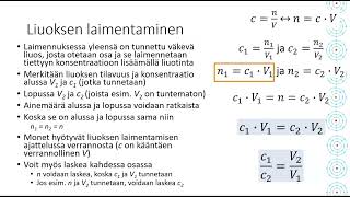 KE3 Liuoksen laimentaminen [upl. by Harold]