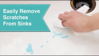 How to Easily Remove Scratches from Your Sink [upl. by Ahsiniuq]