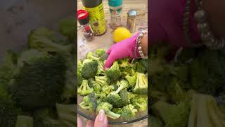 Roasted Broccoli shots sidedish recipe [upl. by Ennasor]