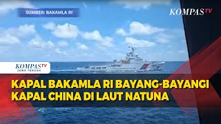 Tegang Kapal Bakamla RI Bayangbayangi Kapal China di Laut Natuna [upl. by Cath155]