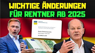 ⚡️Wichtige Neuerungen für Rentner Was sich 2025 ändert [upl. by Paschasia]