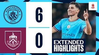 Man City 60 Burnley  FA Cup  HIGHLIGHTS  HAALAND HATTRICK [upl. by Cappella]