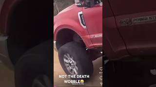 F250 DEATH WOBBLE IS CRAZY MUST WATCH comment automobile death wobble youtubeshorts f250 [upl. by Kiehl]