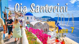 Oia Santorini walking tour 4k Greece 2024 [upl. by Morentz]