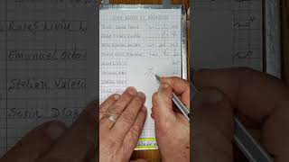 STENO  Shorthand I Taquigrafia I Stenografia PALADE  L59  NUME DE BĂIEȚI  III [upl. by Heise]