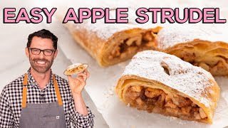 Easy Apple Strudel Recipe [upl. by Rauch283]