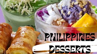 PHILIPPINES FAMOUS DESSERTS  PINOY DESSERTS [upl. by Charmion]