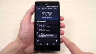 How to set the alarm and enter night mode on Sony Xperia Z [upl. by Enrol]