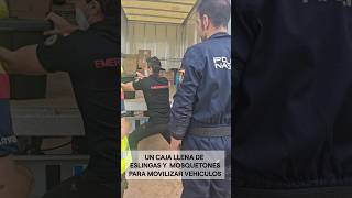 Entrega de material a Policia nacional y gruistassupervivencia dana emergr emergencia [upl. by Neerak351]