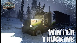 Winter Trucking from Prudhoe Bay to Palmer Alaska  Alaskan Road Truckers [upl. by Aititil]