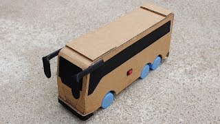 How to Make a Powered Bus  Battery Cardboard Luxury Bus [upl. by Sivi]