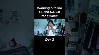 Trying LE SSERAFIM kazuha ab workout routine 🦾💝 lesserafim kazuha kpop lesserafim abworkout [upl. by Worthy310]