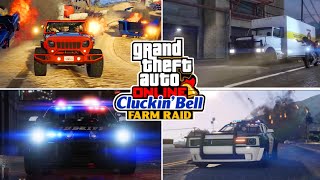 GTA ONLINE CLUCKING BELL FARM RAID DLC COUNTDOWN POLICE INTERCEPTOR amp NEW HEIST BUY amp SELL [upl. by Dalila]