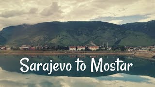 Sarajevo to Mostar day trip by Train ride in Bosnia [upl. by Kciredec299]