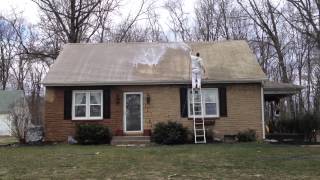 Non Pressure Asbestos Roof Cleaning in Lititz PA [upl. by Latona]