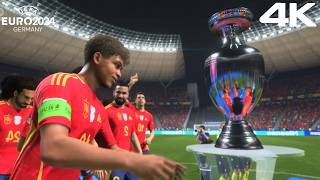 UEFA EURO 2024 Final  Spain vs England  EA FC 24 [upl. by Anirdnaxela]