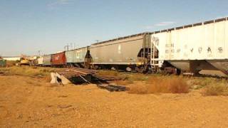 BC Rail Grain Train Dawson Creek BC [upl. by Ainivad]