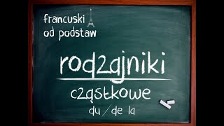 francuski  RODZAJNIKI du  de la cząstkowe quotpartitifsquot [upl. by Ardehs782]