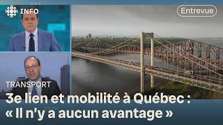 Un 3e lien injustifié  entrevue avec le PDG de la Caisse de dépôt  Zone économie [upl. by Htebasil]