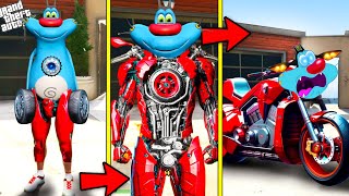 GTA 5  Oggy And Shinchan Upgrading Himself To Became Bike In Gta 5  Oggy Save Los Santos [upl. by Assenar]