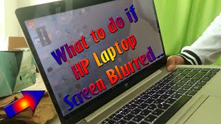 What to do if HP EliteBook Laptop Screen looks blurry or Low light Glass look Problem Fixed [upl. by Muhan]