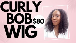 16 inch Curly Bob Wig Human Hair 🔥 Slam Bam Install [upl. by Acirne]