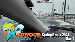 Wildwood Beach 2024 Spring Break Family Vacation Day 1 [upl. by Kirtley]