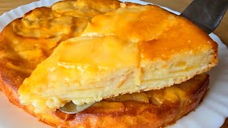 el postre SIN AZÚCAR más RICO Y FÁCIL en 5 minutos  con 4 manzanas y 1 YOGUR 🍎Tarta de Manzana🍏🤤🍏 [upl. by Nahtan]