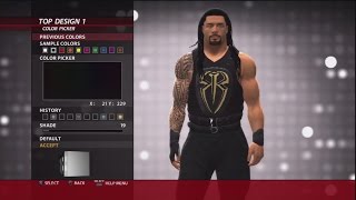 WWE 2K16 Superstar Threads Roman Reigns FastLane 2016 Attire [upl. by Gadmon414]