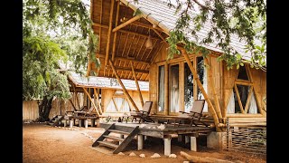 Bamboo Architecture  Beachfront Bungalow Timelapse [upl. by Notak6]