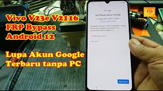 Vivo V23e V2116 FRP Bypass Android 12 terbaru tanpa PC [upl. by Atnwahsal]