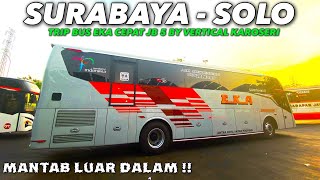 Mewah Nyaman Istimewa Rekomended  Trip Bus Eka Cepat Terbaru Jetbus 5 Surabaya  Solo [upl. by Atiragram871]